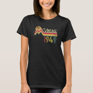 72. Geburtstag 1949 72 Jahre alter Vintager Retro  T-Shirt