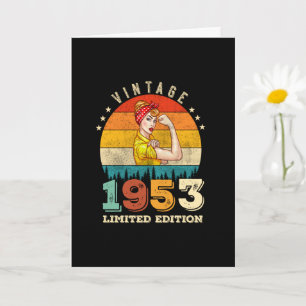 72. Geburtstag 1953 Vintage 72. Geburtstagsfeier F Karte