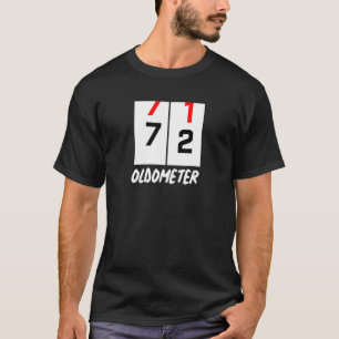 72. Geburtstag 71 72 Oldometer Geburtstagsparty T-Shirt