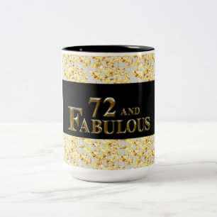 72. Geburtstag  Zweifarbige Tasse