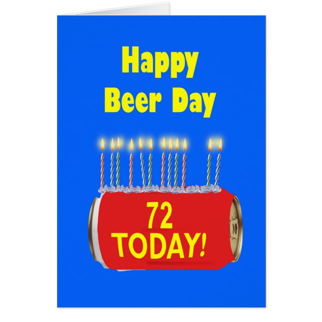72. Happy Beer Day Geburtstag (Vorne)