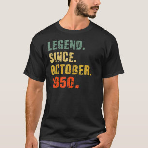 72 Jahre alt 72. Geburtstag seit 19. Oktober T-Shirt