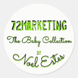 72 Marketing Babykollektion Runder Aufkleber