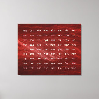 72 Namen Gottes Meditation Kunst Leinwanddruck