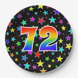72. Veranstaltung: Bold, Fun, Colorful Rainbow 72 Pappteller
