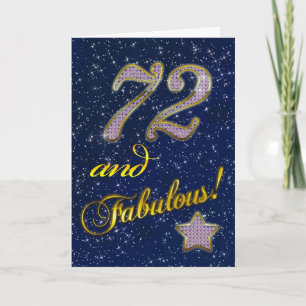 72e fête d'anniversaire Invitation