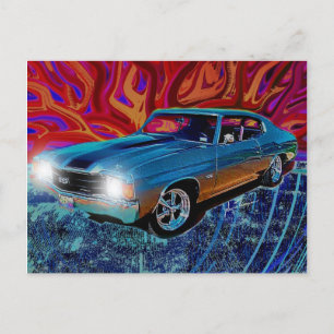 72er Chevy Chevelle Postkarte