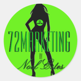 72logo marketing autocollant filles silhouette noe