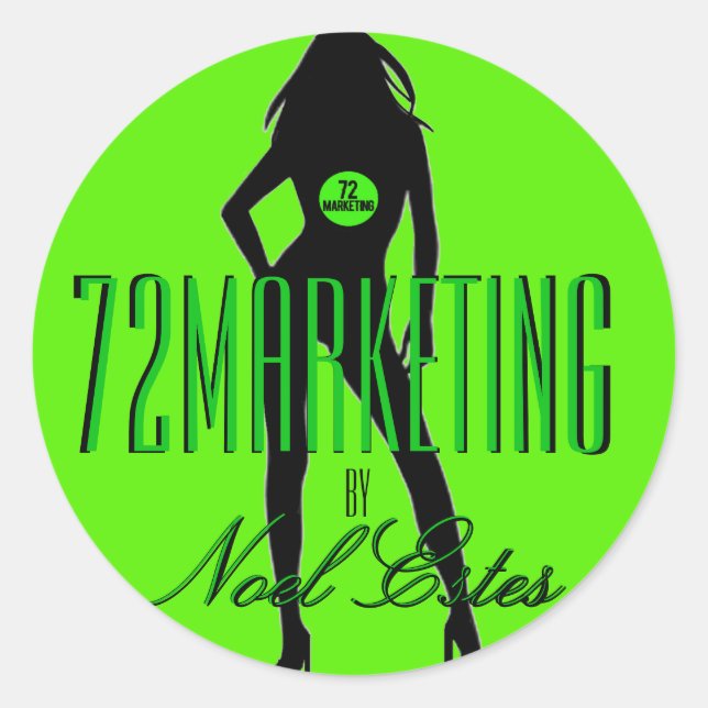 72logo marketing autocollant filles silhouette noe (Devant)