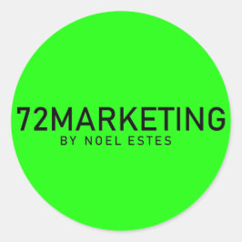 72marketing cercle autocollant noel estes néon ver