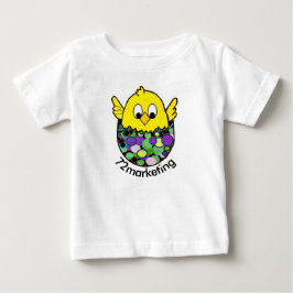 72marketing Küken Ostern, das Frühlingsbabyspitze Baby T-shirt