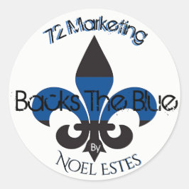 72Marketing unterstützt den Blue Collection-Aufkle Runder Aufkleber