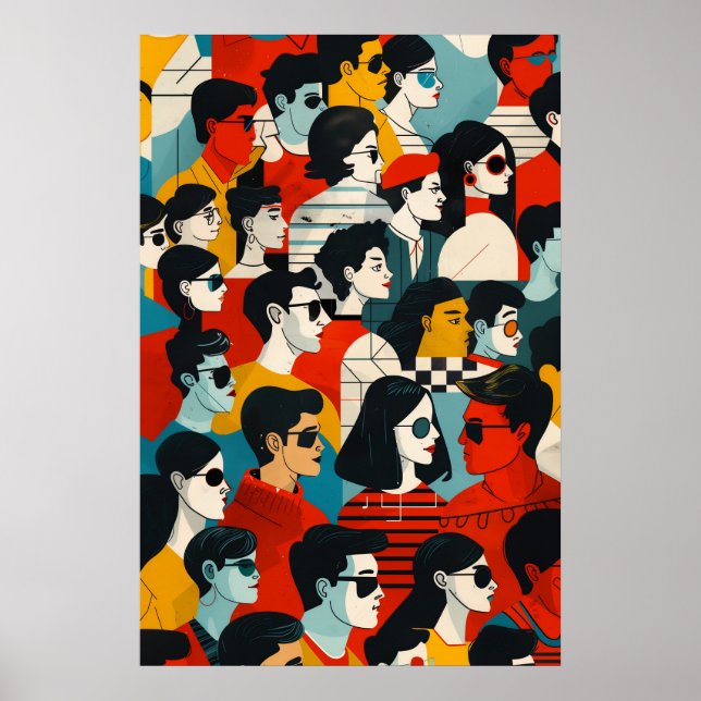 737 Mosaik-Alltagsheld Poster (Vorne)