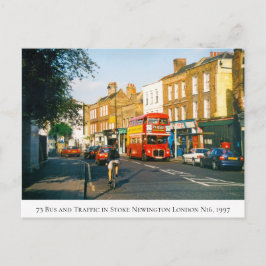 73 Bus auf Church Street in Afternoon Sun, 1997 Postkarte