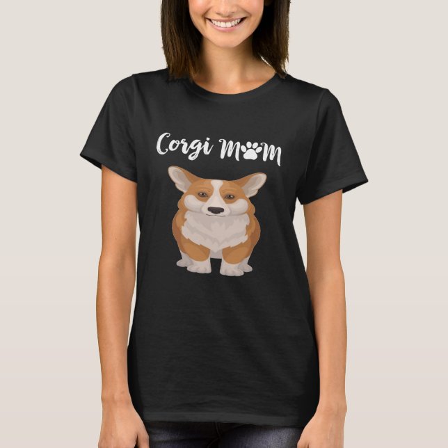 73 Corgi-Mama T-Shirt (Vorderseite)