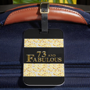 73. Geburtstag Gepäckanhänger