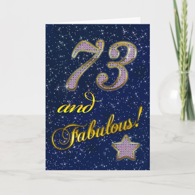 73. Geburtstags-Party Einladung (Vorderseite)