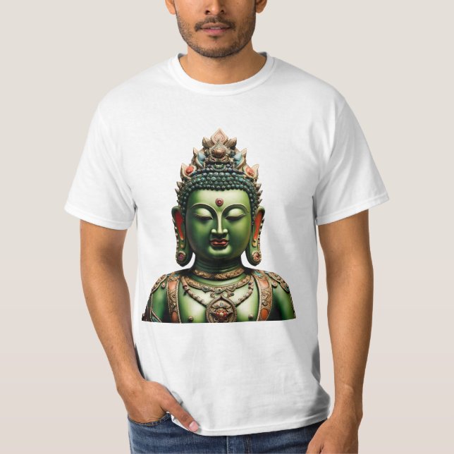 73 Green Tara - T-shirt Masque Bouddhiste (Devant)