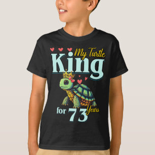 73. Hochzeitstag Paare Mein Schildkrötenkönig Fo T-Shirt