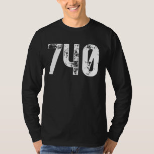 740 Area Code Newark OH Mobile Telefone Area Code T-Shirt