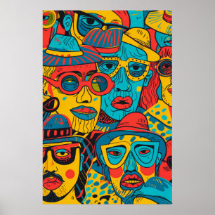742 Mosaik-Alltagsheld Poster