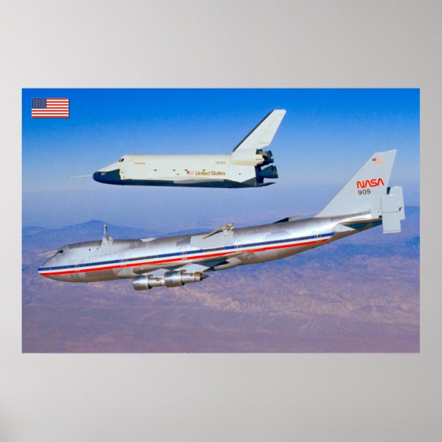 747 Shuttle Carrier Aircraft Poster (Vorne)