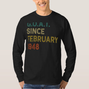 74. Geburtstag 74 Jahre alte Ziege seit Februar 19 T-Shirt