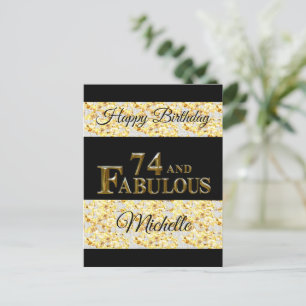 74. Geburtstag Postkarte
