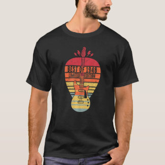 74 Jahre alt Geburtstag Best of 1948 Gitarre T-Shirt