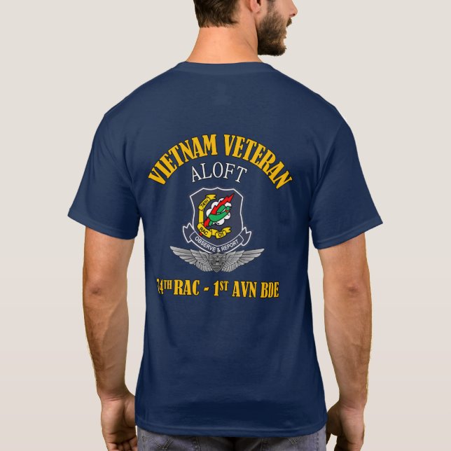 74. RAC - 1. Avn Bde (Wings) Vietnam Veteran T-Shirt (Rückseite)