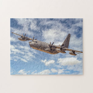 7574-C-130 Vintage Military-Flugzeug-Puzzle