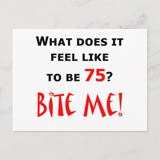 75 Biss mich! Postkarte (Vorderseite)