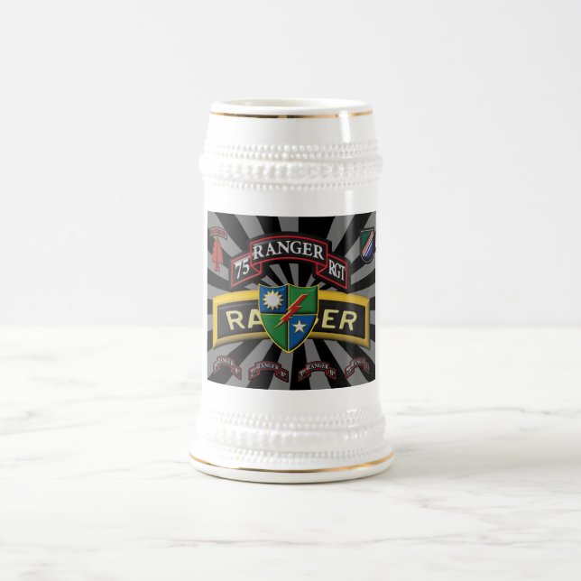 75. Förster-Regiment-Geschenk Stein Bierglas (Mittel)