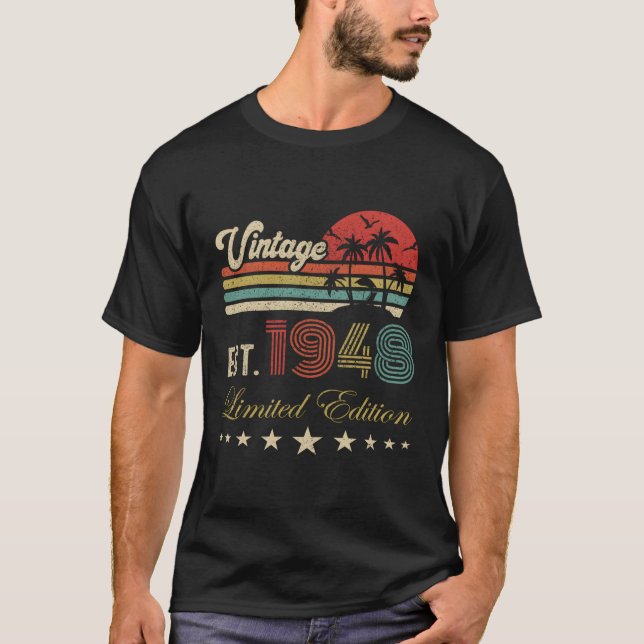 75. Geboren 1948 75 T-Shirt (Vorderseite)