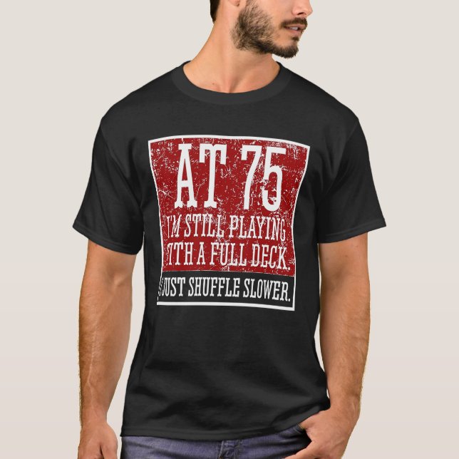 75. Geburtstag 75. T-Shirt (Vorderseite)