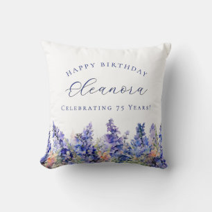 75. Geburtstag Juli Geburtstag Blume Geschenk Cust Kissen