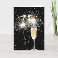 75. Geburtstagsparkler mit Weißwein