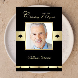 75. Geburtstagsparty Einladung Foto 75.