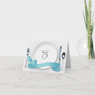 75. Hochzeitstag Abendessen einladen Einladung
