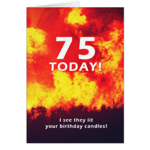 75 Humour de bougie d'incendie de forêt d'annivers