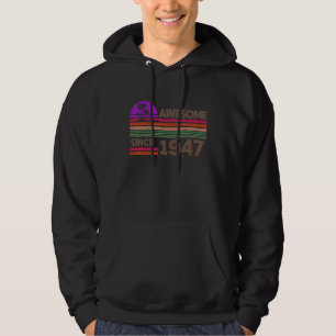 75 Jahre alte Männer Frauen Phantastisch seit 1947 Hoodie