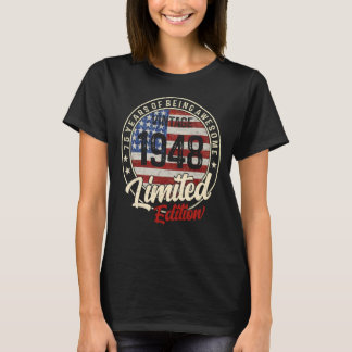 75 Jahre Vintag 1948 75. Geburtstag 1 T-Shirt