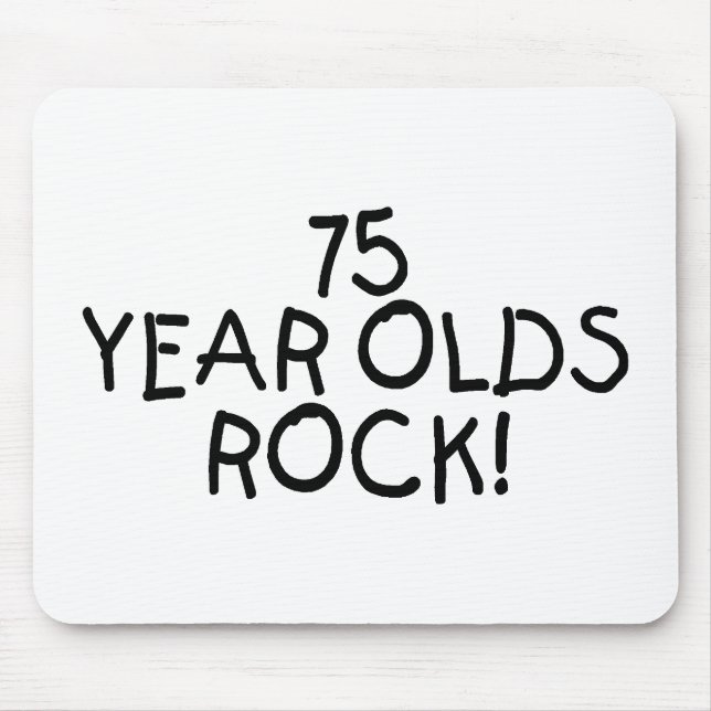 75 Jährige Felsen- Mousepad (Vorne)