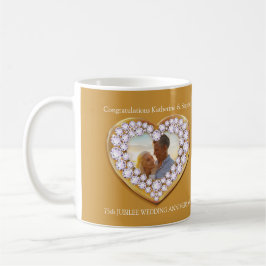 75. Jubiläum Hochzeitstag Foto Tasse
