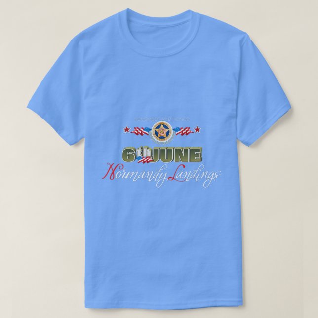 75. Jubiläum Normandie Beach Landings T-Shirt (Design vorne)