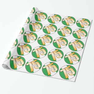 75 NIGERIA Gold Geschenkpapier
