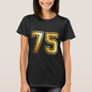 75 Number Siebzig-Fünf Team Sports Grafik Varsity T-Shirt
