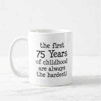 75 premières années de tasse d'enfance