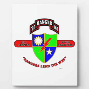 75. RANGER BATTALION "ARMY RANGERS" FOTOPLATTE