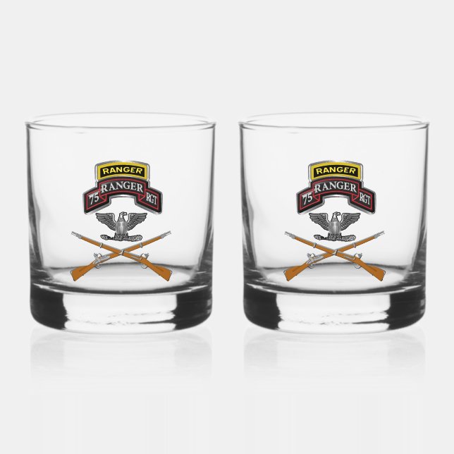 75. Ranger Regiment Colonel COL Whiskyglas (Vorderseite)